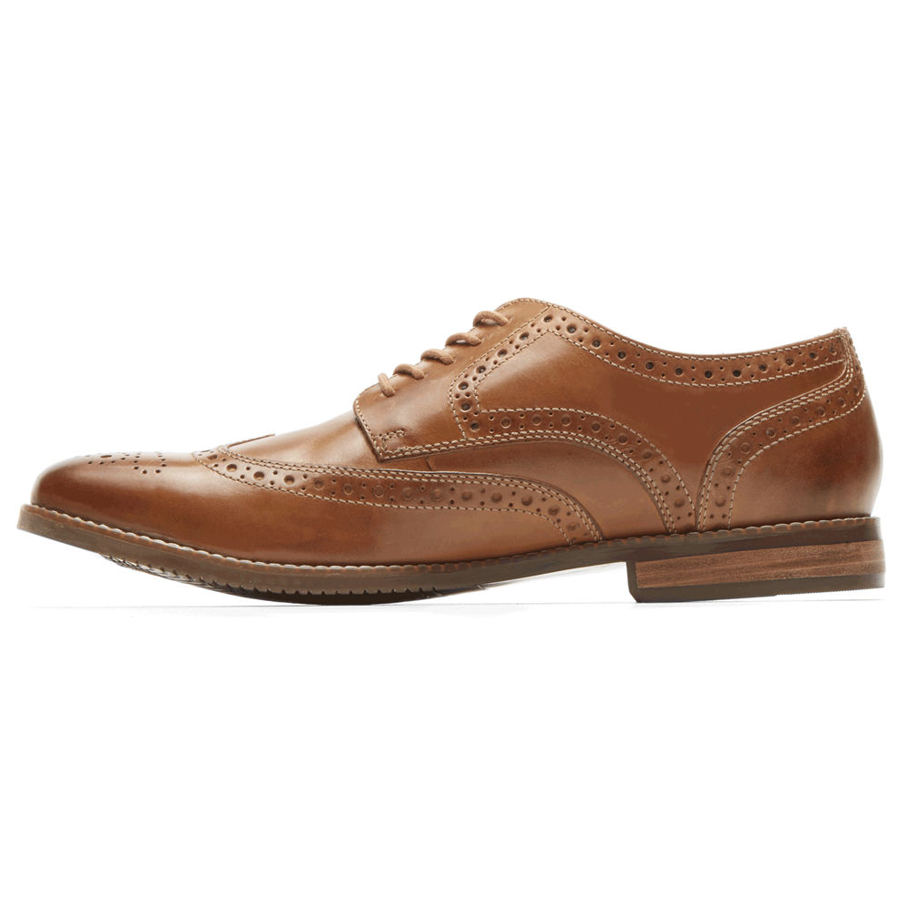 Rockport Lace Up For Mens Brown - Style Purpose Wingtip - IE7402598